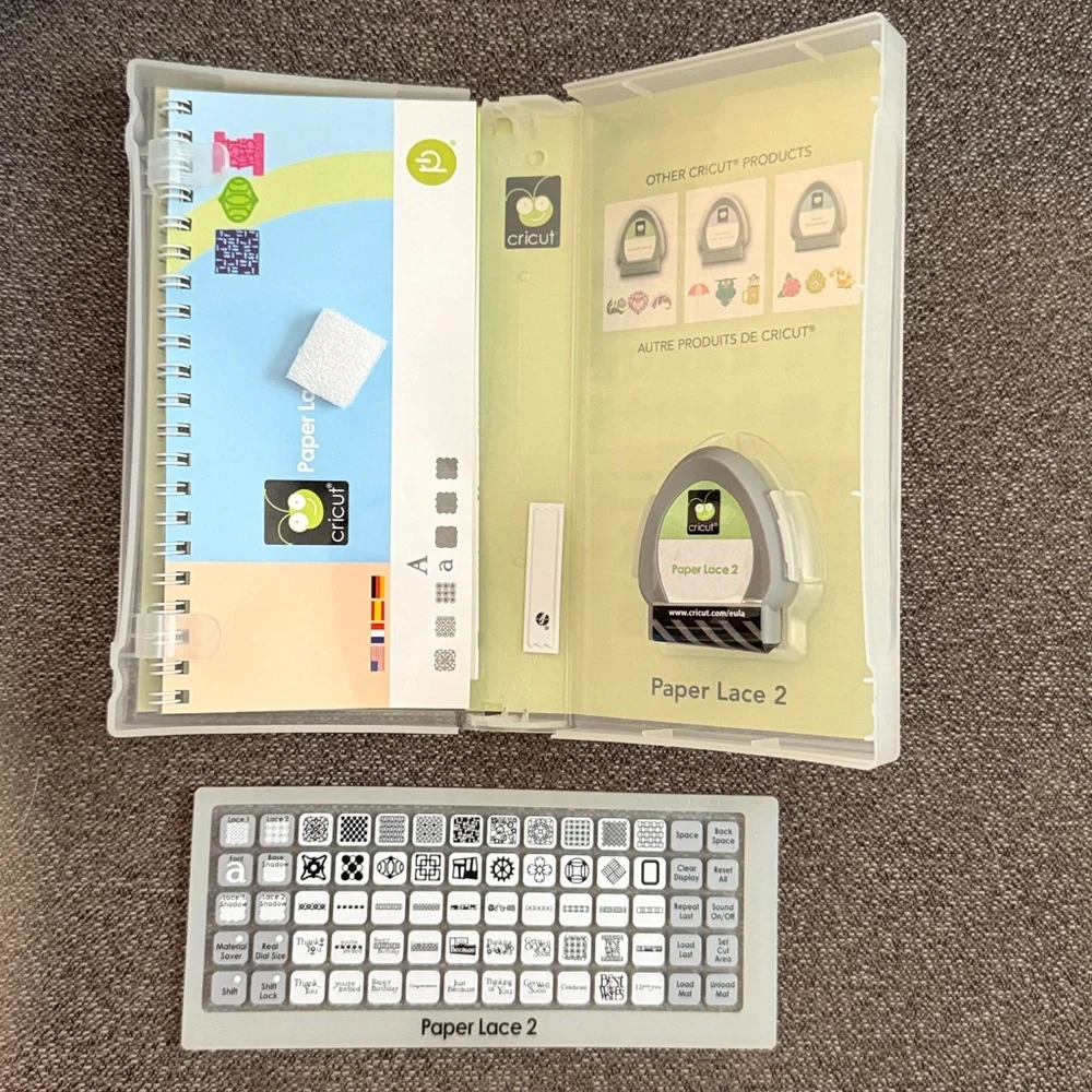 Cricut Paper Lace & Paper Lace 2 Bundle of Two NWOT